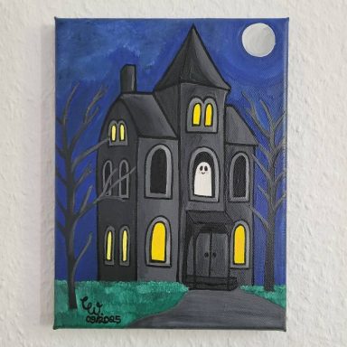 "Friendly Ghost" - 24 x 18cm