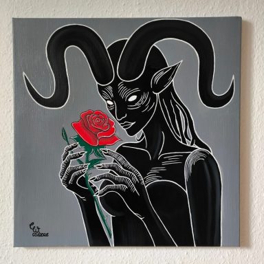 "Lovergirl", 50 x 50cm