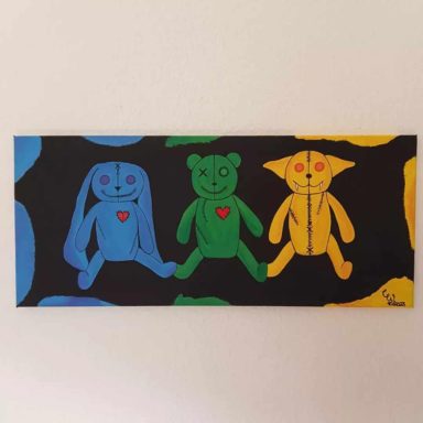 "Plush toy gang" - 70 x 30cm